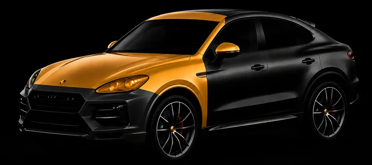 Оклейка зон риска без бампера для Porsche Macan
